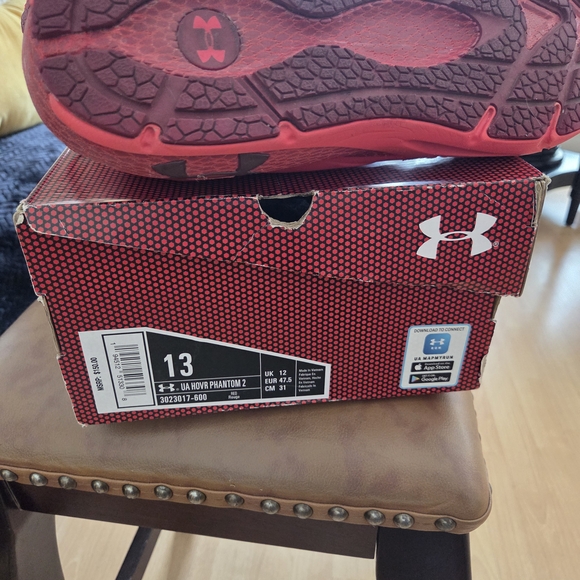 Under Armour Red Athletic Shoes - Picture 6 of 10